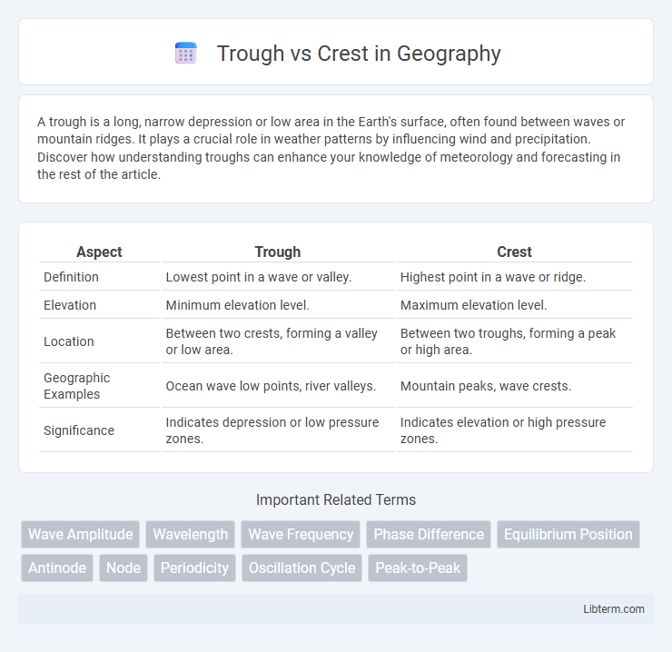 Crest vs Trough in Geography - What is The Difference?