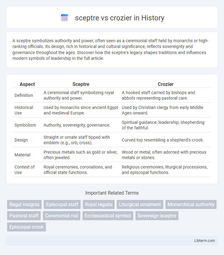 crozier vs sceptre in History - What is The Difference?