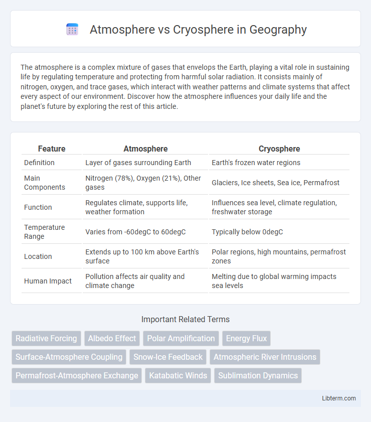 Cryosphere vs Atmosphere in Geography - What is The Difference?