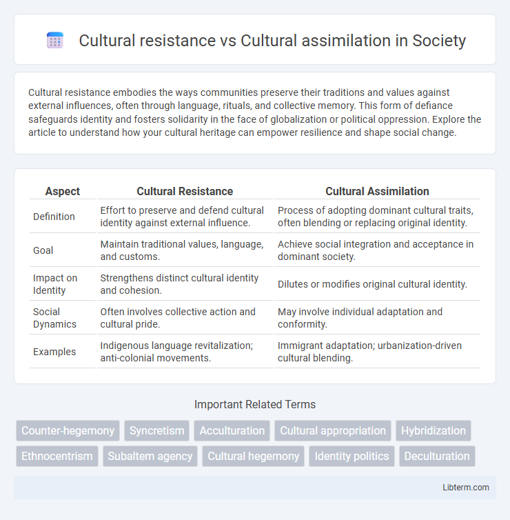 Cultural assimilation vs Cultural resistance in Society - What is The Difference?