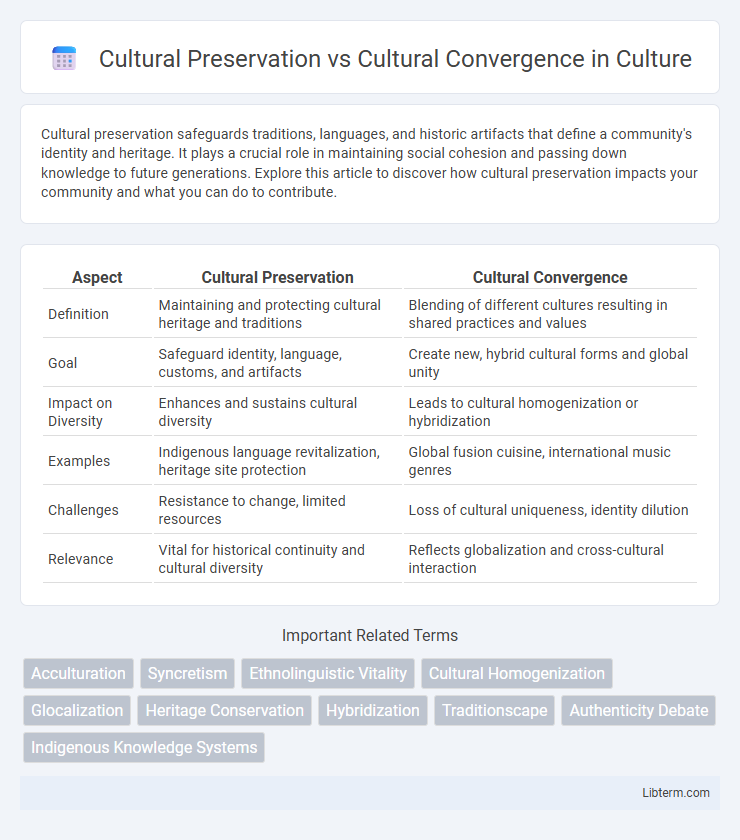 Cultural Convergence vs Cultural Preservation in Culture - What is The Difference?