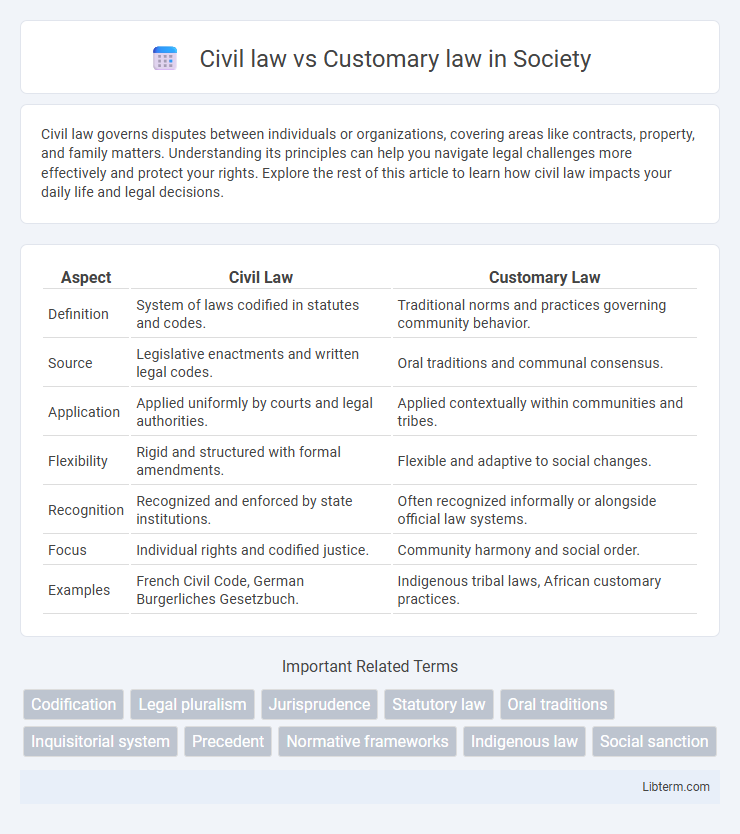 Customary law vs Civil law in Society - What is The Difference?
