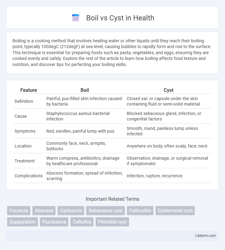 Cyst vs Boil in Health - What is The Difference?