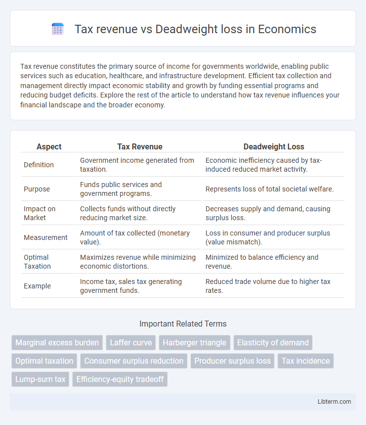Deadweight loss vs Tax revenue in Economics - What is The Difference?