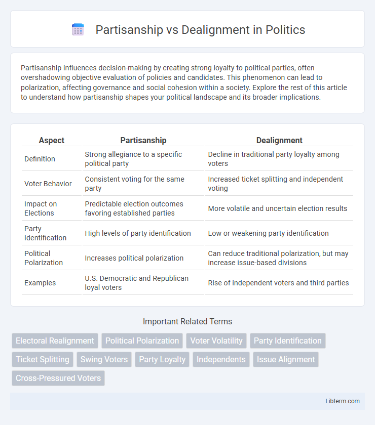 Dealignment vs Partisanship in Politics - What is The Difference?