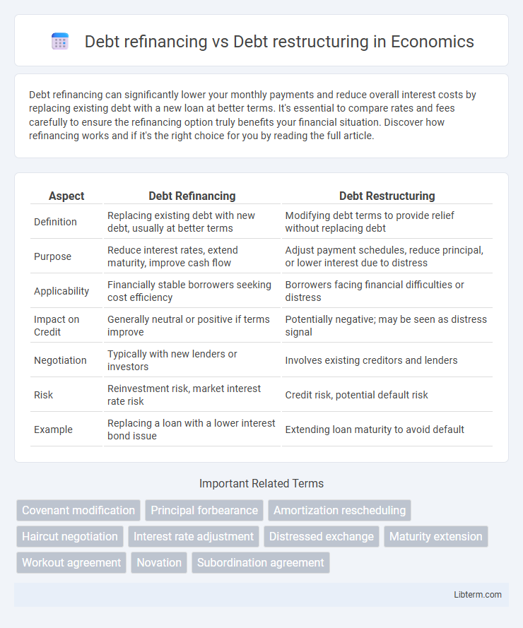 Debt restructuring vs Debt refinancing in Economics - What is The Difference?