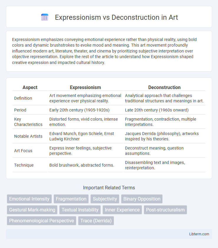 Deconstruction vs Expressionism in Art - What is The Difference?