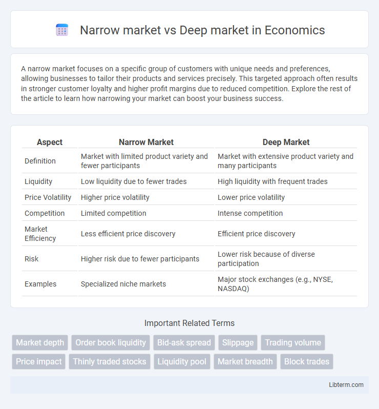 Deep market vs Narrow market in Economics - What is The Difference?
