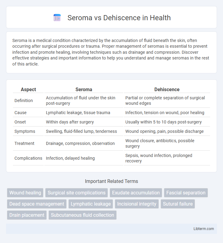 Dehiscence vs Seroma in Health - What is The Difference?