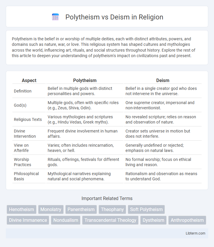 Deism vs Polytheism in Religion - What is The Difference?