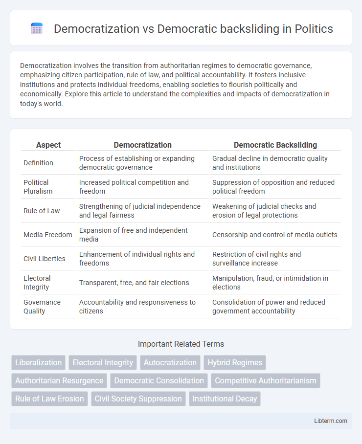 Democratic backsliding vs Democratization in Politics - What is The Difference?