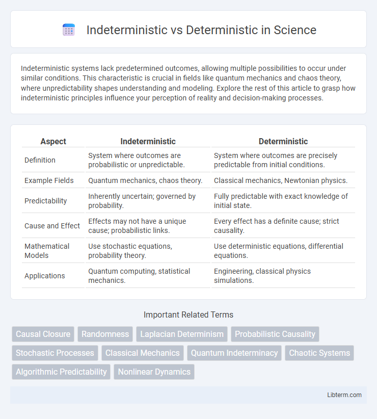 Deterministic vs Indeterministic in Science - What is The Difference?