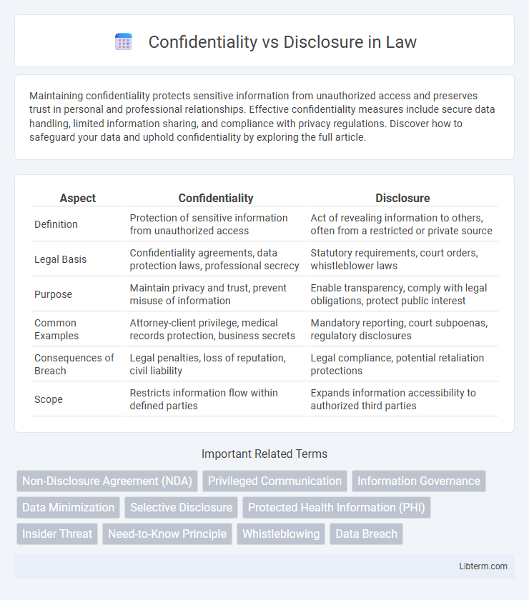 Disclosure vs Confidentiality in Law - What is The Difference?