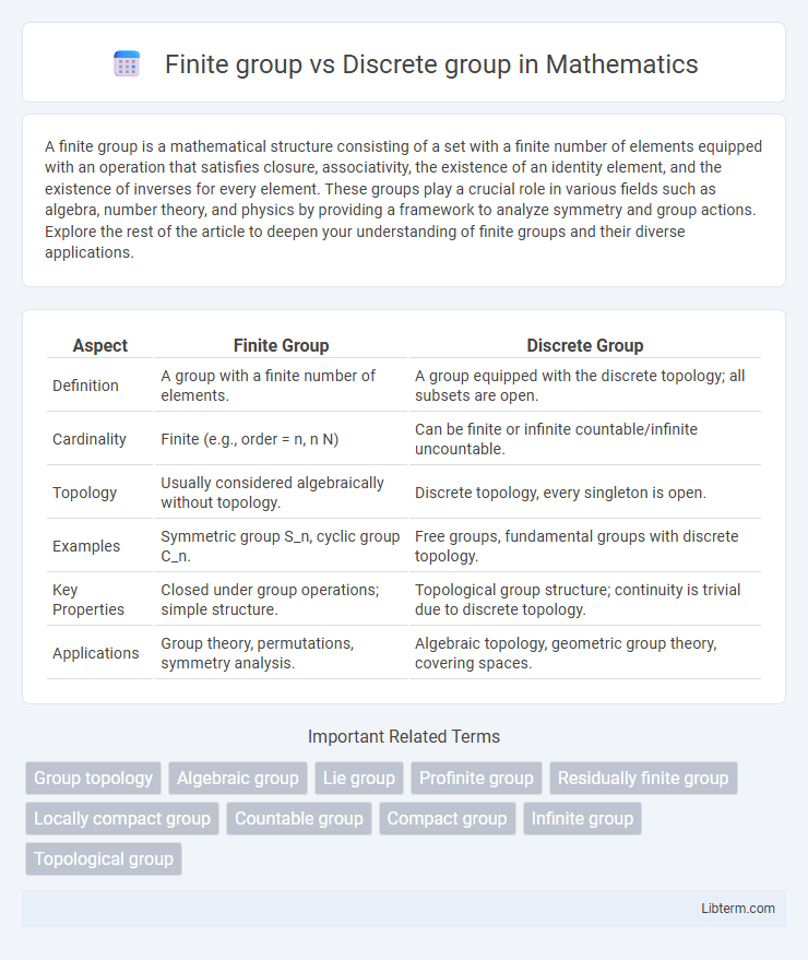 Discrete group vs Finite group in Mathematics - What is The Difference?