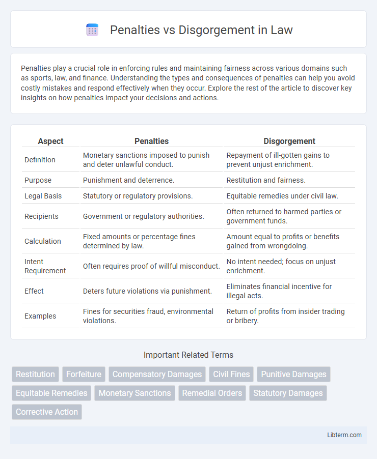 Disgorgement vs Penalties in Law - What is The Difference?