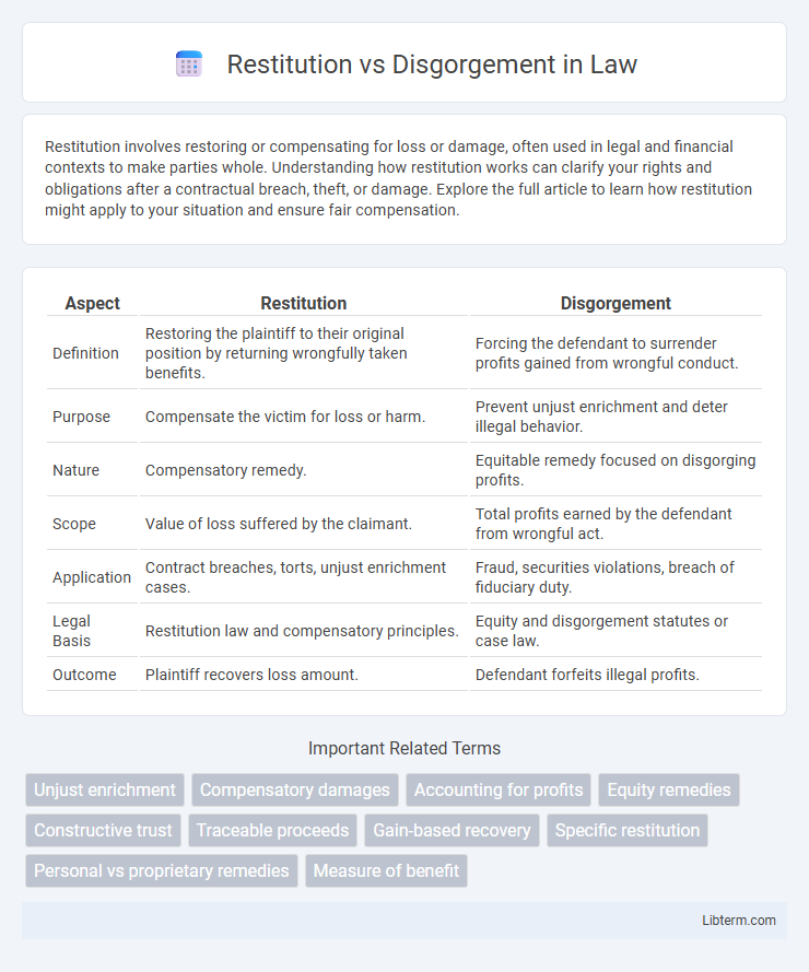 Disgorgement vs Restitution in Law - What is The Difference?
