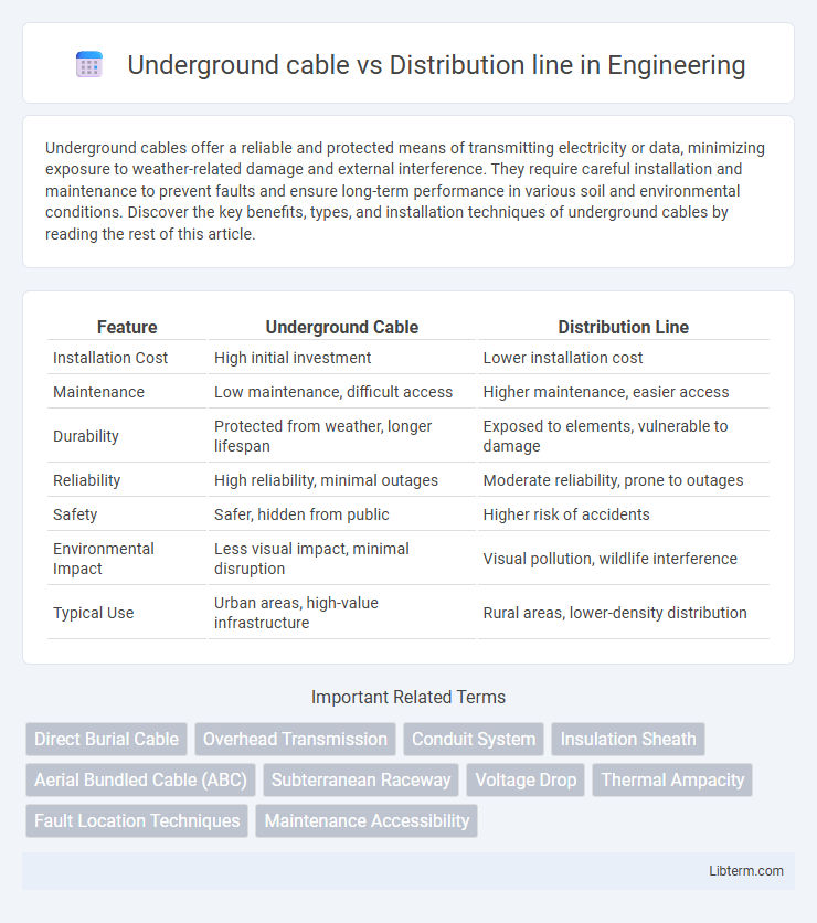 Distribution line vs Underground cable in Engineering - What is The Difference?