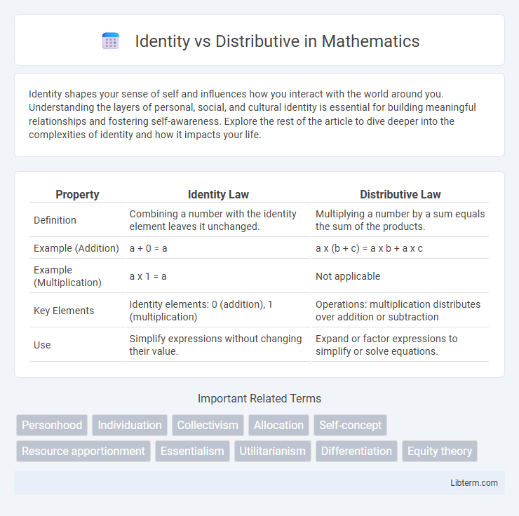 Distributive vs Identity in Mathematics - What is The Difference?
