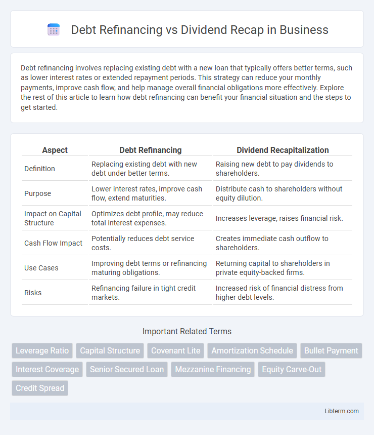 Dividend Recap vs Debt Refinancing in Business - What is The Difference?