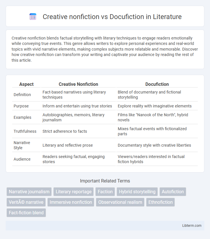 Docufiction vs Creative nonfiction in Literature - What is The Difference?