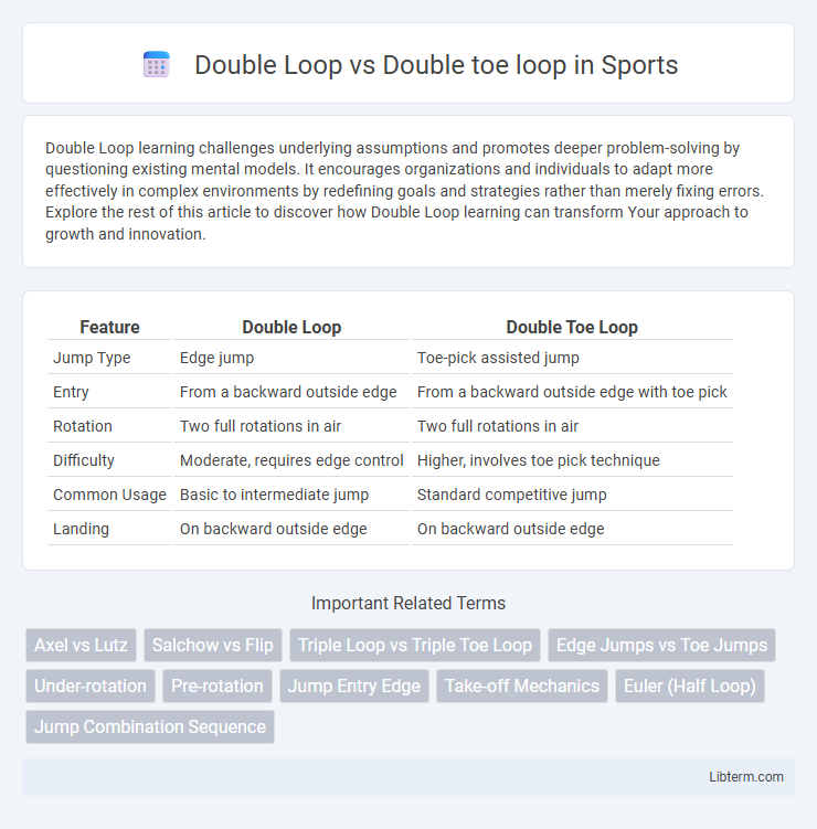 Double toe loop vs Double Loop in Sports - What is The Difference?