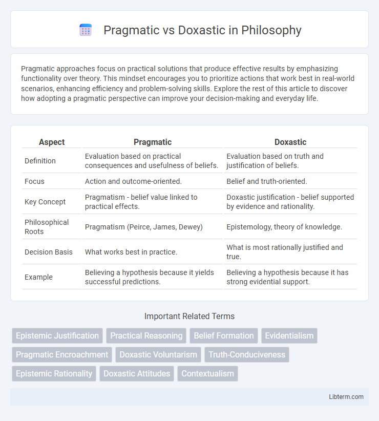 Doxastic vs Pragmatic in Philosophy - What is The Difference?