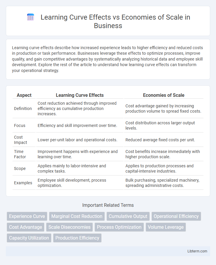 Economies of Scale vs Learning Curve Effects in Business - What is The Difference?