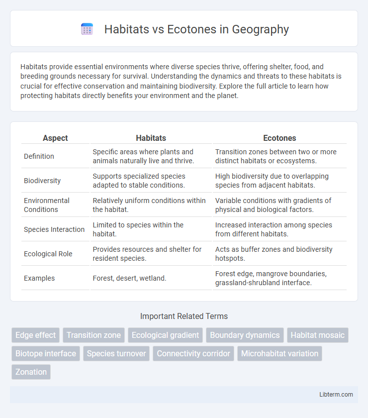 Ecotones vs Habitats in Geography - What is The Difference?