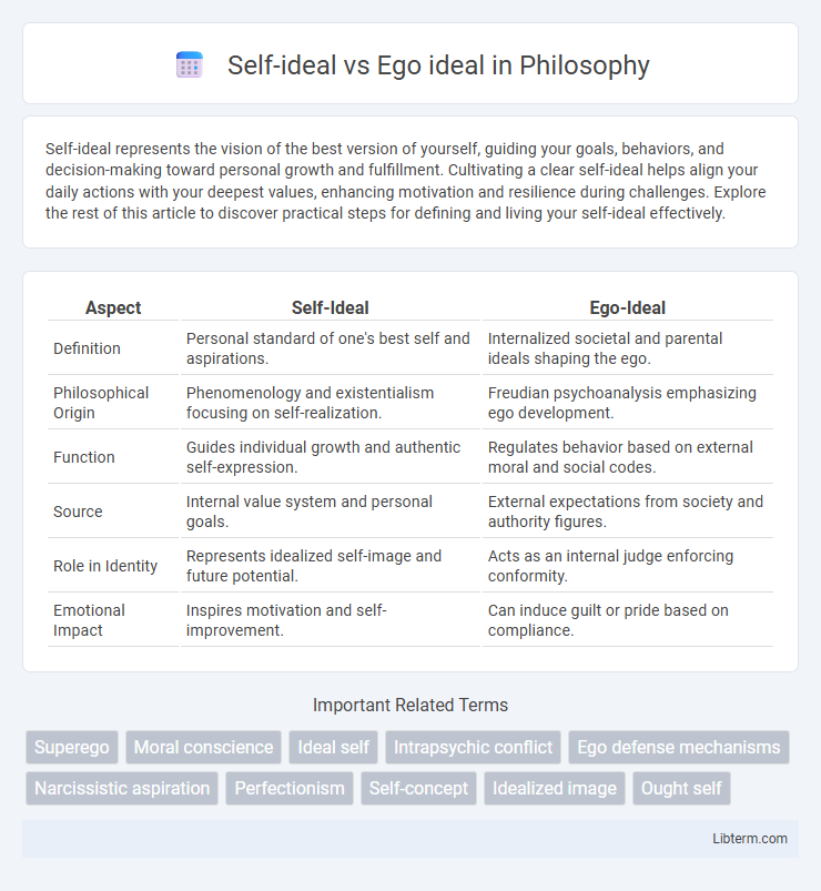 Ego ideal vs Self-ideal in Philosophy - What is The Difference?