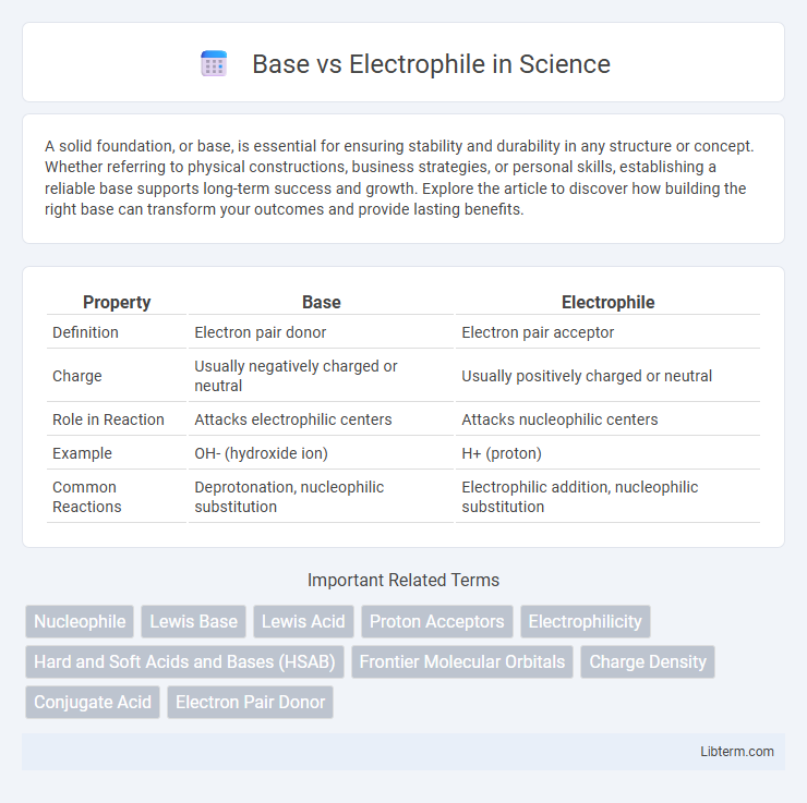 Electrophile vs Base in Science - What is The Difference?