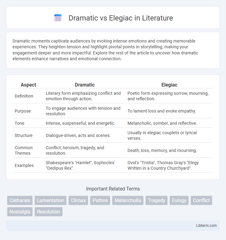 Elegiac vs Dramatic in Literature - What is The Difference?