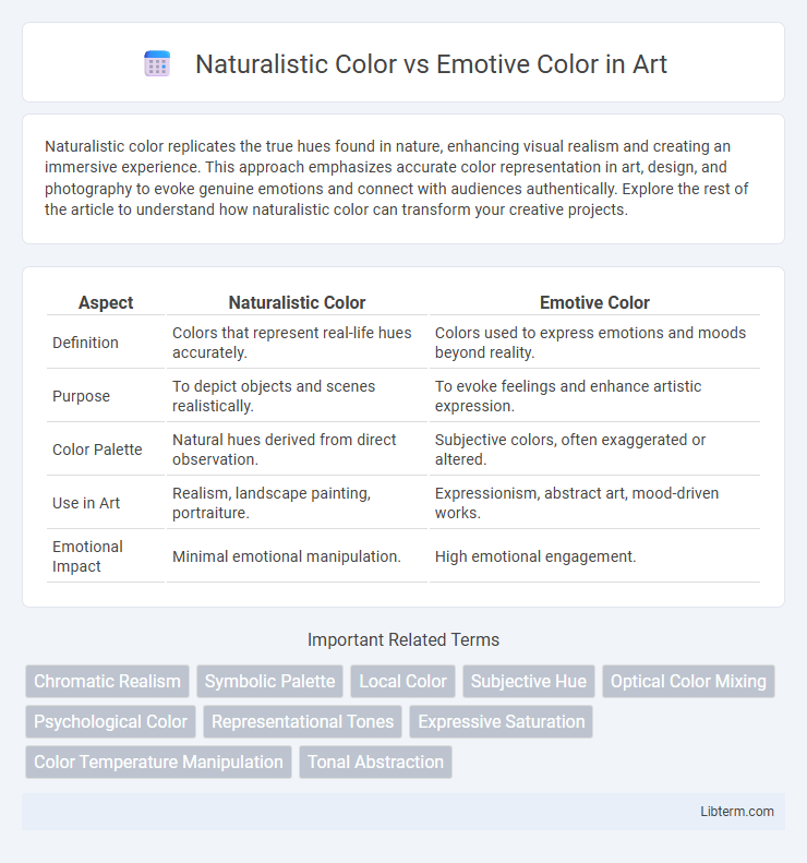 Emotive Color vs Naturalistic Color in Art - What is The Difference?