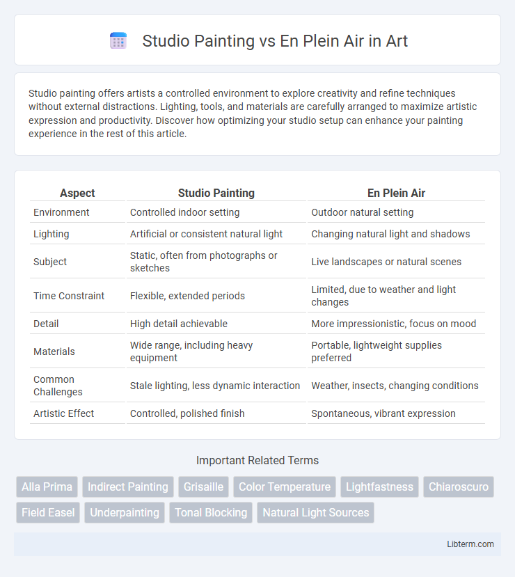 En Plein Air vs Studio Painting in Art - What is The Difference?