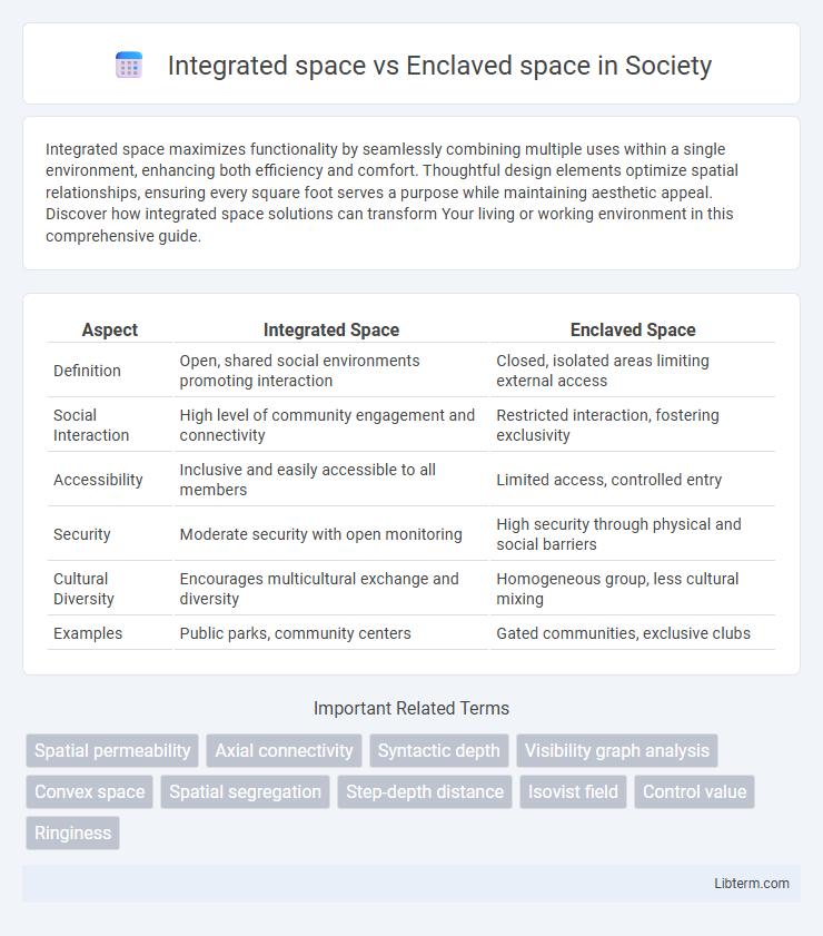 Enclaved space vs Integrated space in Society - What is The Difference?