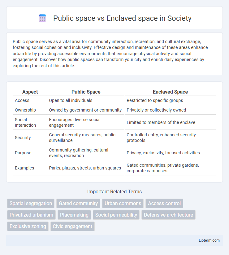 Enclaved space vs Public space in Society - What is The Difference?