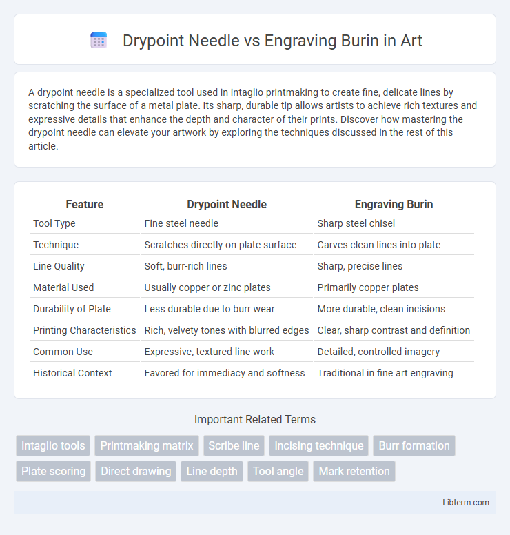 Engraving Burin vs Drypoint Needle in Art - What is The Difference?
