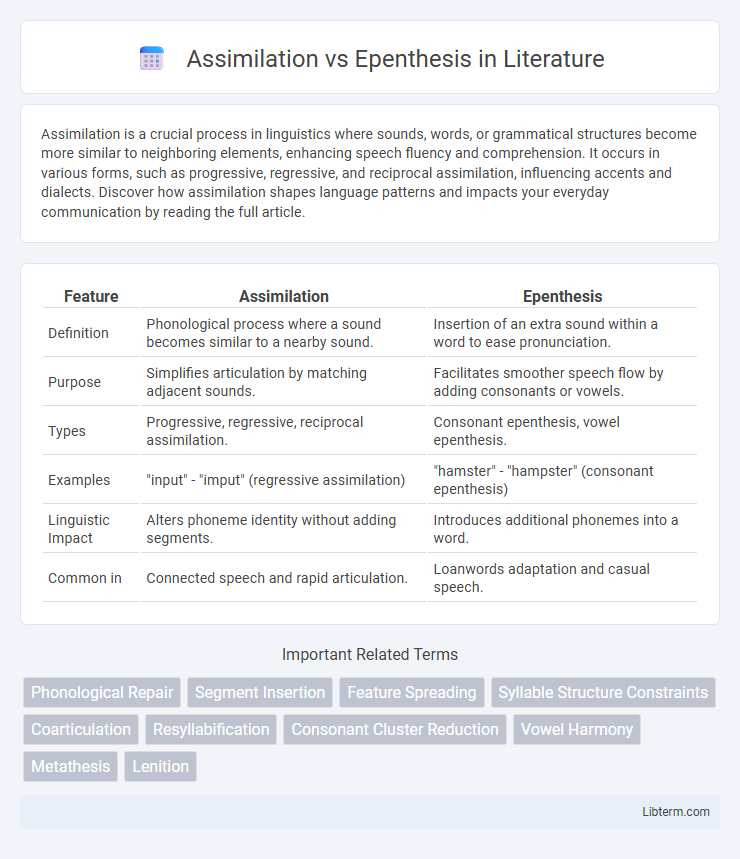 Epenthesis vs Assimilation in Literature - What is The Difference?