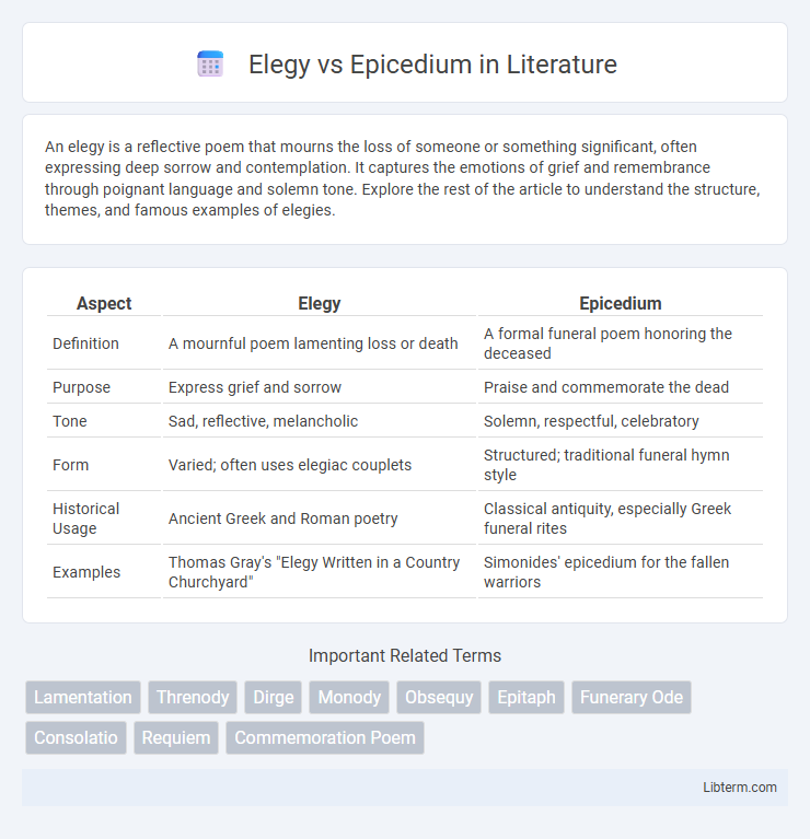 Epicedium vs Elegy in Literature - What is The Difference?