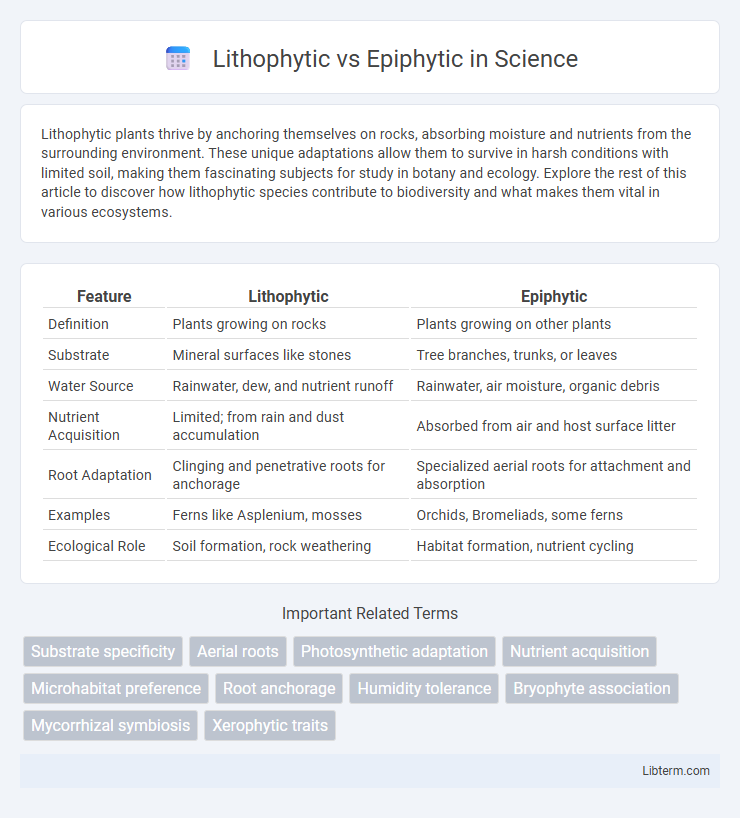 Epiphytic vs Lithophytic in Science - What is The Difference?