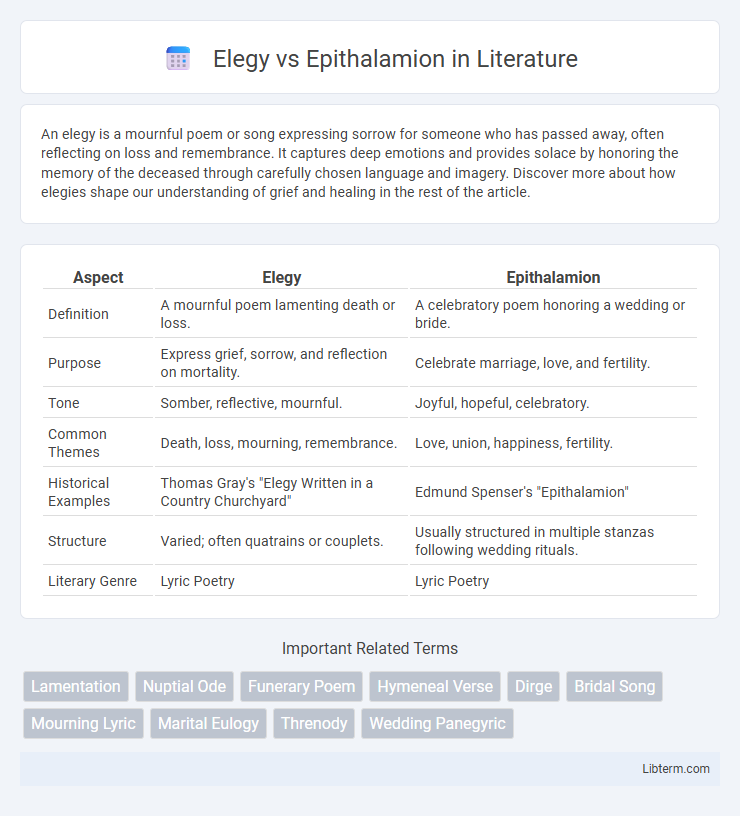 Epithalamion vs Elegy in Literature - What is The Difference?