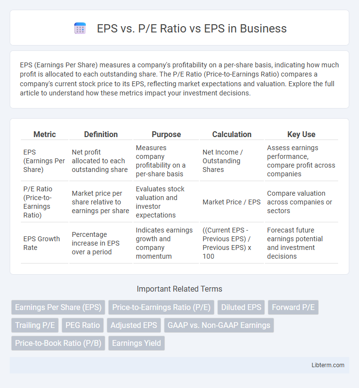 EPS vs EPS vs. P/E Ratio in Business - What is The Difference?