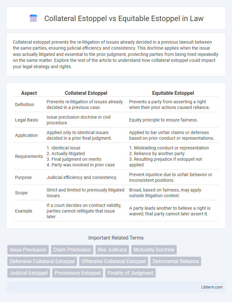 Equitable Estoppel vs Collateral Estoppel in Law - What is The Difference?