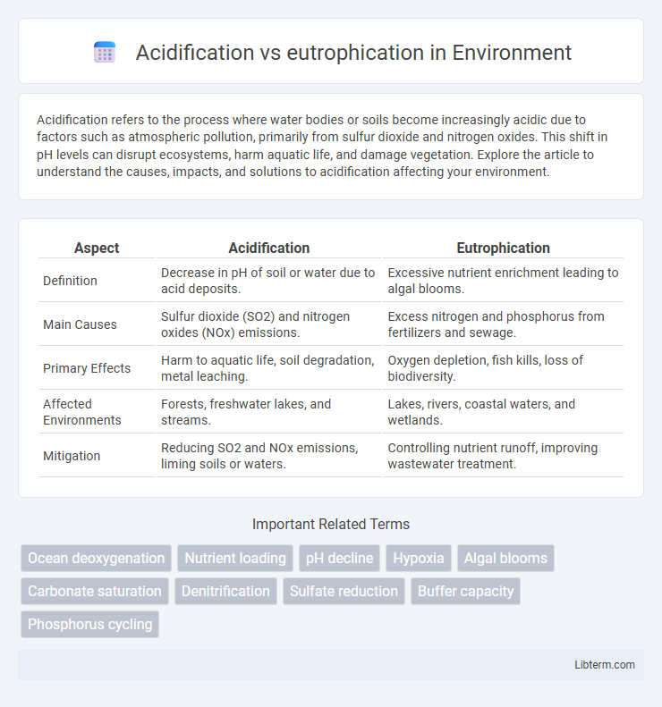 eutrophication vs Acidification in Environment - What is The Difference?