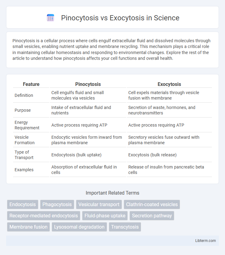 Exocytosis vs Pinocytosis in Science - What is The Difference?