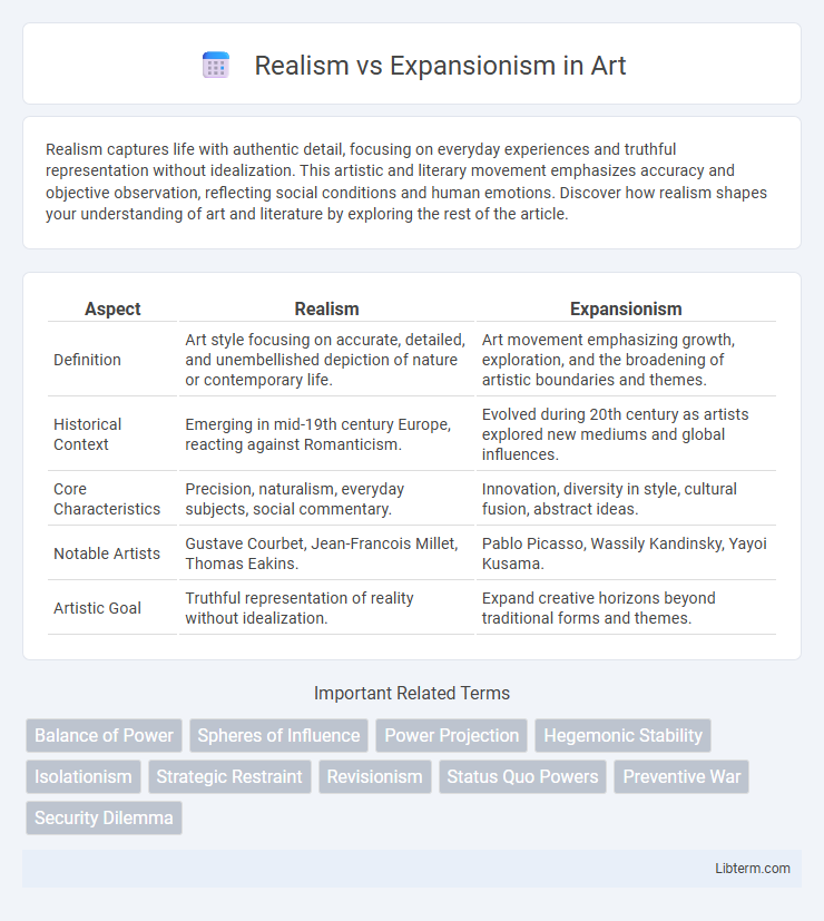 Expansionism vs Realism in Art - What is The Difference?