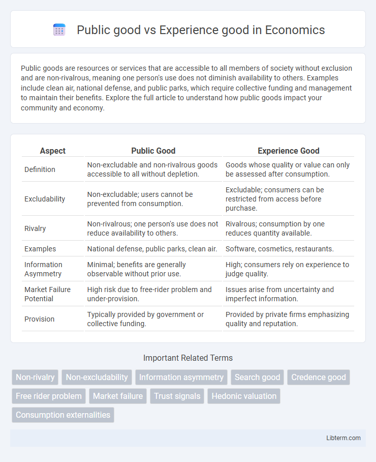 Experience good vs Public good in Economics - What is The Difference?