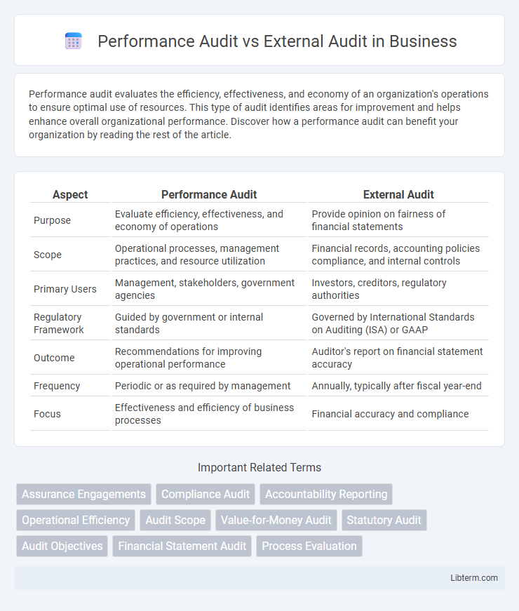 External Audit vs Performance Audit in Business - What is The Difference?