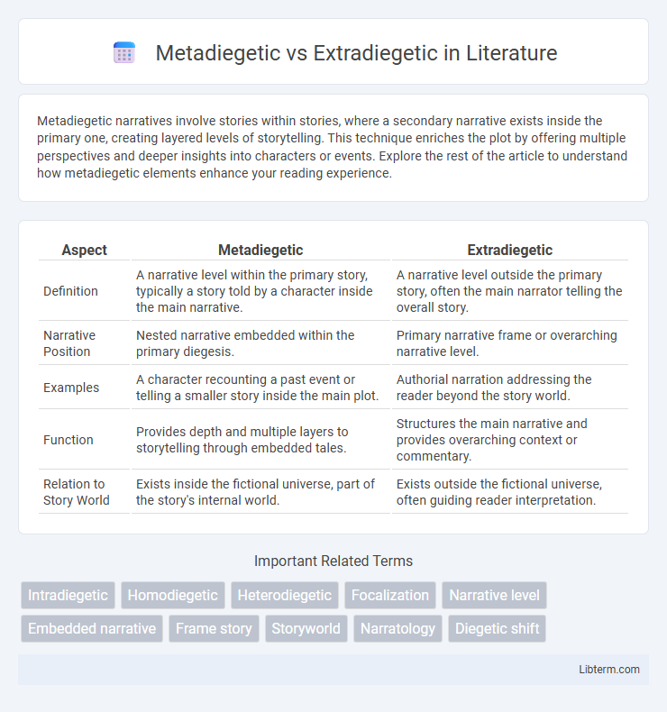 Extradiegetic vs Metadiegetic in Literature - What is The Difference?