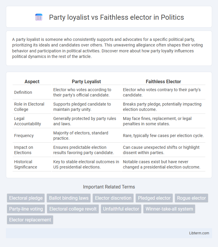 Faithless elector vs Party loyalist in Politics - What is The Difference?