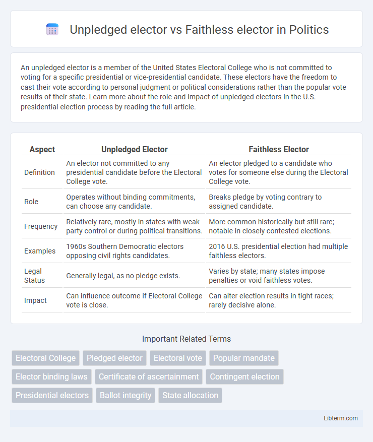 Faithless elector vs Unpledged elector in Politics - What is The Difference?
